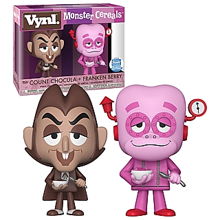 General Mills Cereal Collectibles - Monster Cereal Count Chocula and Frankenberry Vynl - Vinyl Figures