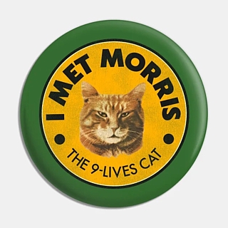 Advertising Collectibles - 9-Lives Morris the Cat Pinback Button