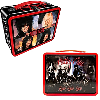 Rock and Roll Collectibles - Motley Crue Shout at the Devil / Gitls, Girls, Girls Tin Tote Lunchbox Fun Box