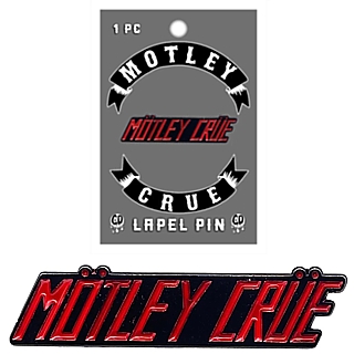 Classic Rock and Metal Collectibles - Motley Crue Logo Enamel Lapel Pin or Tie Tack