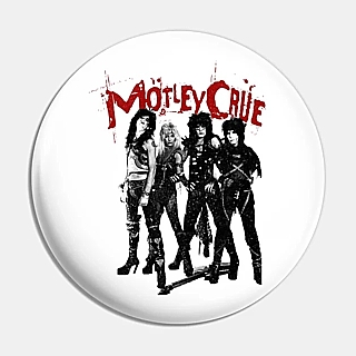 Classic Rock and Metal Collectibles - Motley Crue Shout at the Devil Metal Pinback Button