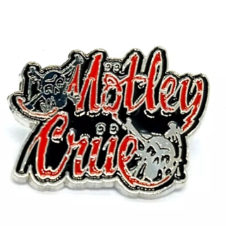 Motley Crue Skulls and Bones Enamel Pin / Tie Tack