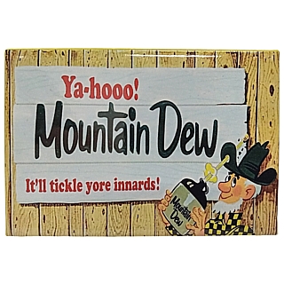 1970's Advertising Icons - Mountain Dew Metal Magnet