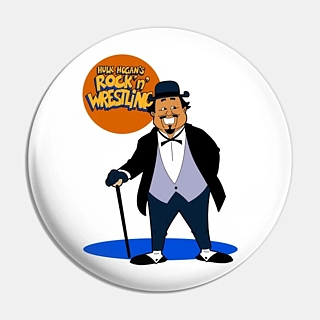 Pro Wrestling Collectibles - WWE / WWF World Wrestling Federation Mr. Fuji Rock n Wrestling Pinback Button