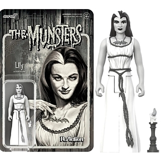 Television from the 1970's Collectibles - The Munsters Lily Munster Grayscale ReAction Figure