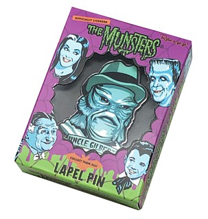 Television from the 1970's Collectibles - The Munsters Uncle Gilbert Metal Enameled Lapel Pin Figure