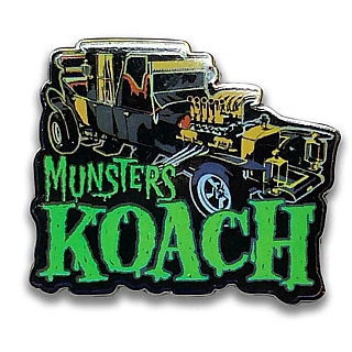 Television from the 1970's Collectibles - The Munsters Koach Metal Enameled Lapel Pin