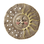 Fantasy Collectibles - Mystical Celestial Sun, Moon, Stars Garden Plaque 31826