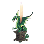 Fantasy Collectibles - Dragon Candle Holder and Trinket Box 32200