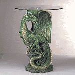 Fantasy Collectibles - Dragon Table with Glass Top 34738