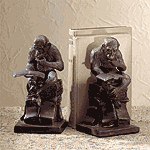 Wildlife Collectibles - Liberty Bronze Reading Monkey Bookends 31147