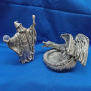 Fantasy Collectibles - Wizard and Dragon Figure 29119