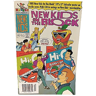 Pop Music Collectibles - New Kids on the Block Hi-C Comic Book