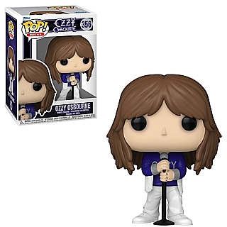 Rock and Roll Collectibles - Ozzy Osbourne in Glitter Suit with Micorphone Stand POP! Rocks Vinyl Figure 356
