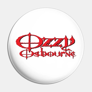 Rock and Roll Collectibles - Ozzy Osbourne Modern Logo Metal Pinback Button Badge