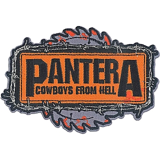 Hard Rock and Metal Collectibles - Pantera Cowboys From Hell Embroidered Patch