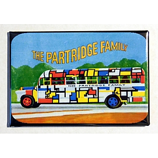 Television from the 1970's  Collectibles - The Partridge Family Bus Metal Magnet