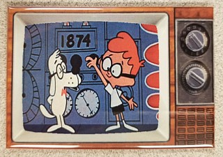 Mr. Peabody & Sherman Collectibles - Mr. Peabody and Sherman Metal TV Magnet