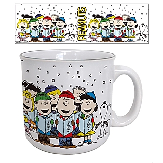 Peanuts Collectibles - Christmas Caroling 20 ounce Ceramic Camper Mug