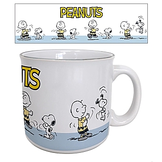 Peanuts Collectibles - Charlie Brown and Snoopy Dance 20 ounce Ceramic Camper Mug