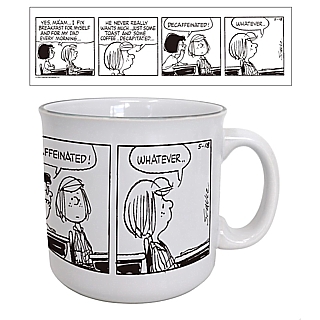 Peanuts Collectibles - Decaffeinated! 20 ounce Ceramic Camper Mug