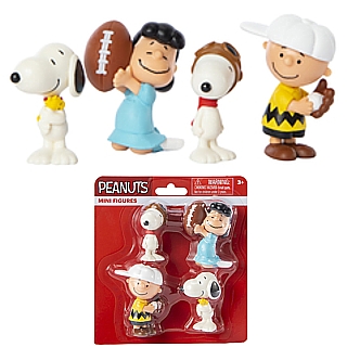 Snoopy and Peanuts Collectibles - Set of 4 PVC FIgures