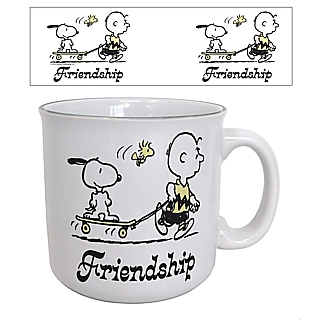 Peanuts Collectibles - Friendship 20 ounce Ceramic Camper Mug