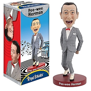 Pee-Wee's Playhouse Character Collectibles - Pee-Wee Herman Bobblehead Doll by Royal Bobbles