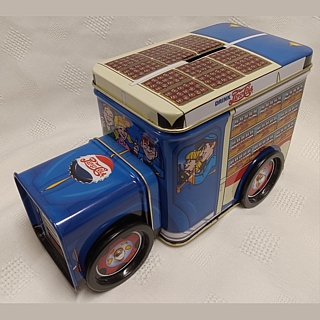 Pepsi-Cola Collectibles - Pepsi Metal Delivery Truck Bank