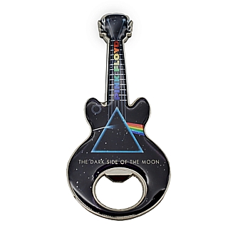 Rock and Roll Collectibles - Pink Floyd Dark Side of the Moon Guitar Shaped  Metal Bottle Opener