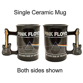 Classic Rock Music Collectibles - Pink Floyd Dark Side of the Moon Ceramic Mug with Guitar Handle