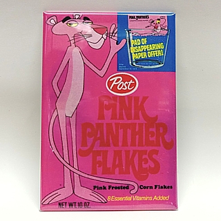 Saturday Morning Cartoons Collectibles - Pink Panther Flakes Metal Magnet