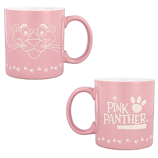 Classic Cartoon Collectibles - Pink Panther 20 oz. Vintage Logo Wax-Resist Ceramic Mug