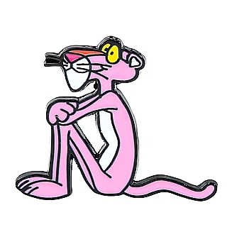 Classic Cartoon Collectibles - Pink Panther Sitting Enamel Pin / Tie Tack