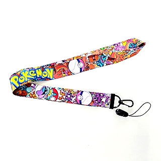 Video Game Characters - Pokemon Cloth Lanyard with Metal Clip