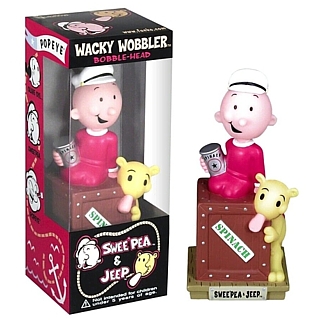 Popeye Collectibles - Swee Pea and Jeep Wacky Wobbler Bobble Head Doll by Funko