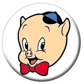 Looney Tunes Collectibles Porky Pig Metal Pinback Button