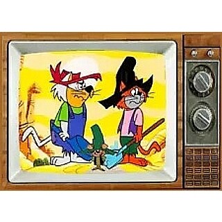 Television Character Collectibles - Hanna Barbera's Punkin' Puss and Mushmouse TV Magnet