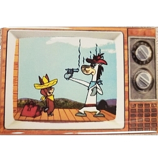 Television Character Collectibles - Hanna Barbera's Quickdraw McGraw and Baba Looey TV Magnet