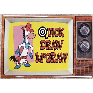Television Character Collectibles - Hanna Barbera's Quickdraw McGraw TV Magnet