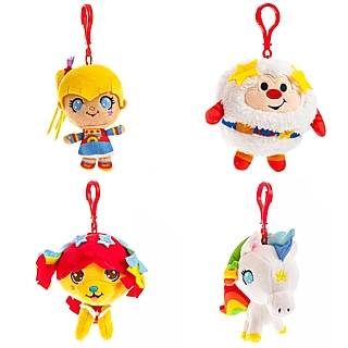 Rainbow Brite, Twink, Starlite and Puppy Brite Plush Backpack Clips