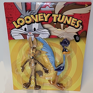 Looney Tunes Collectibles - Wile E Coyote and Road Runner Bendable Figures