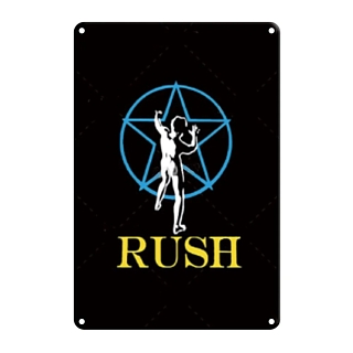 Rock and Roll Collectibles - Rush Starman 2112 Metal Tin Sign