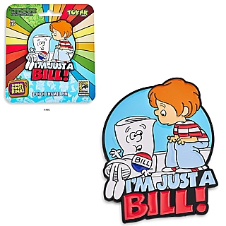 Classic Cartoon Collectibles - School House Rock I'm Just A Bill Enamel Lapel Pin / Tie Tack
