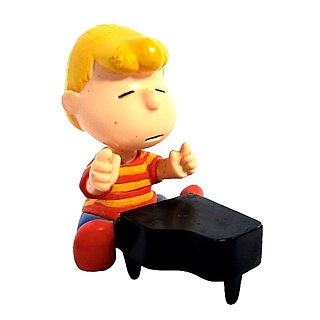 Snoopy and Peanuts Collectibles - Schroeder and his Piano Plastic Figure