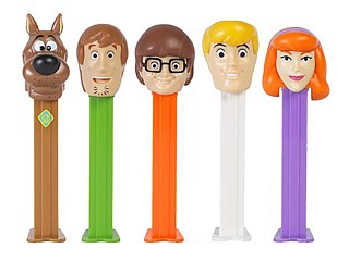 Scooby Doo Collectibles - Scooby Doo, Shaggy, Velma, Daphne and Fred PEZ Dispensers
