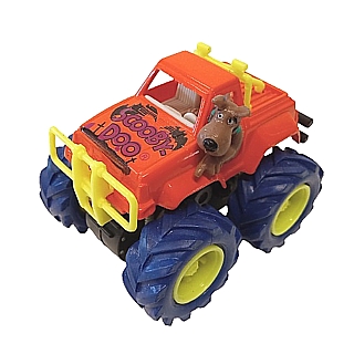 Television Character Collectibles - Scooby-Doo in Orange Jeep Friction Pull-Back Monster Truck