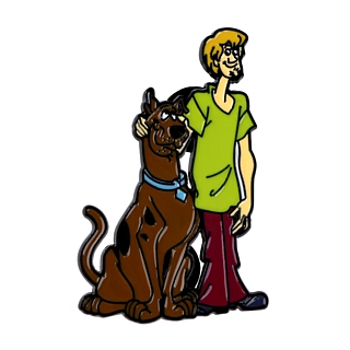 Cartoon Character Collectibles -Scooby-Doo and Shaggy Metal Enamel Pin Tie Tack