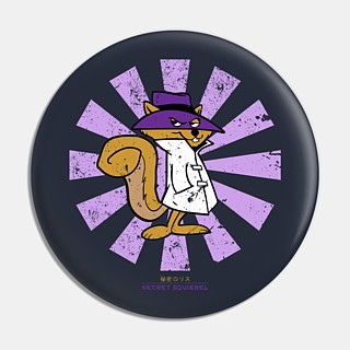 Television Character Collectibles - Hanna Barbera's Secret Squirrel Pinback Button