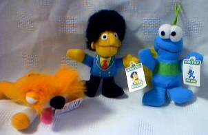 Sesame Street - Barkley, Guy Smiley and Twiddlebug Mini Beanie